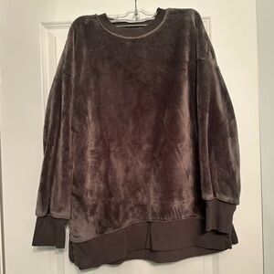 Kohls So Gray Velvet Sweatshirt Size Small